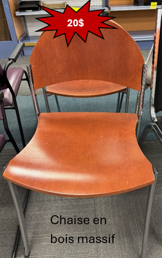 chaise en bois massif